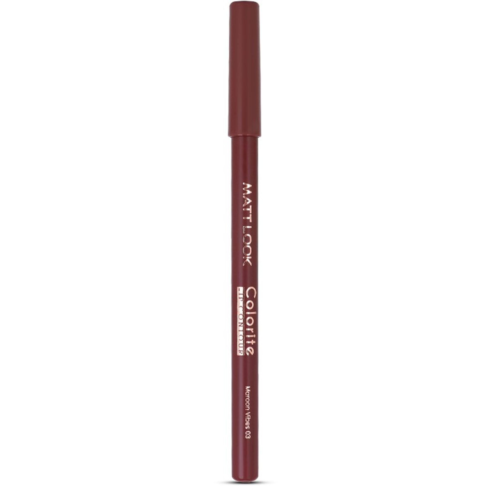 Matt Look Colorite Lip Contour Professional Matte Lip Color Pencil - Maroon Vibes 03