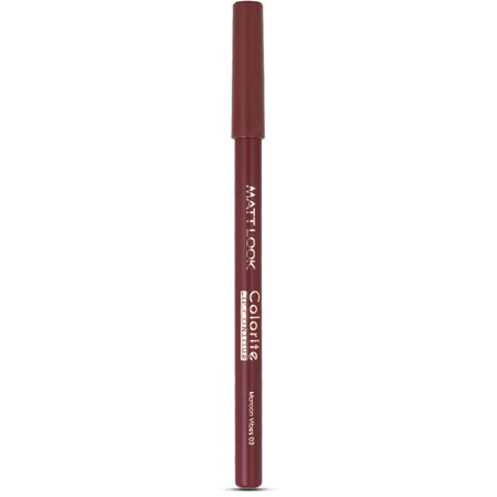 Matt Look Colorite Lip Contour Professional Matte Lip Color Pencil - Maroon Vibes 03