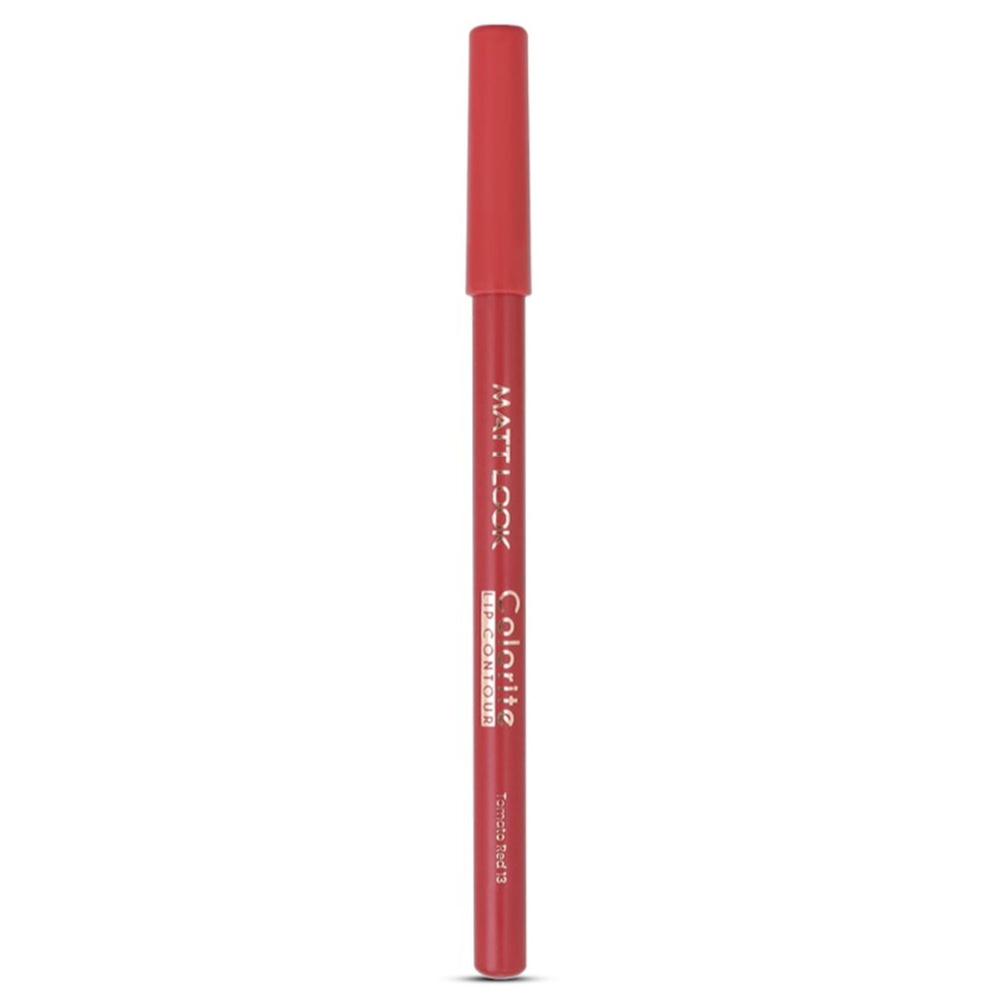 Matt Look Colorite Lip Contour Professional Matte Lip Color Pencil - Tomato Red 13