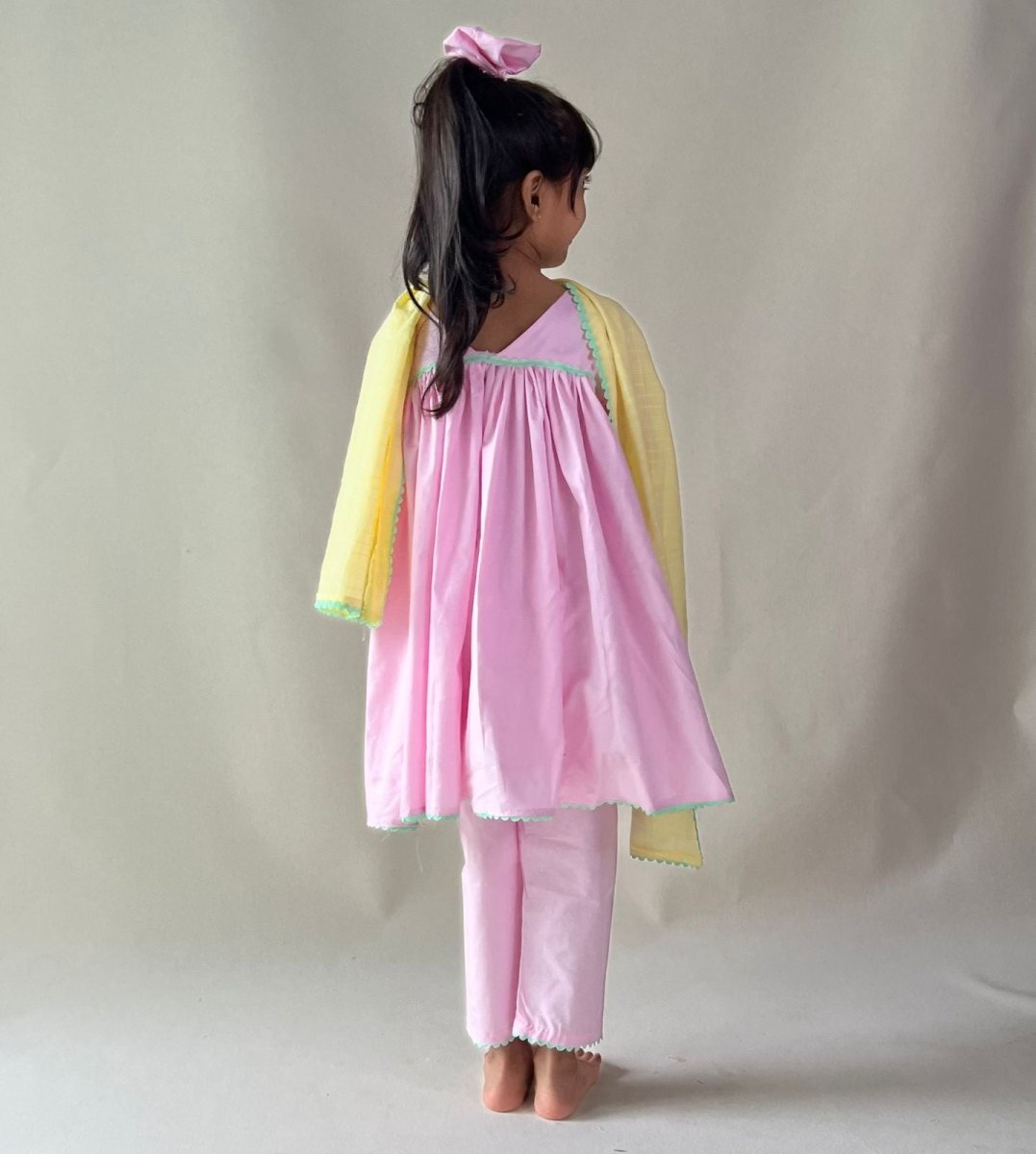 ArthLife Pink Anarkali Dress
