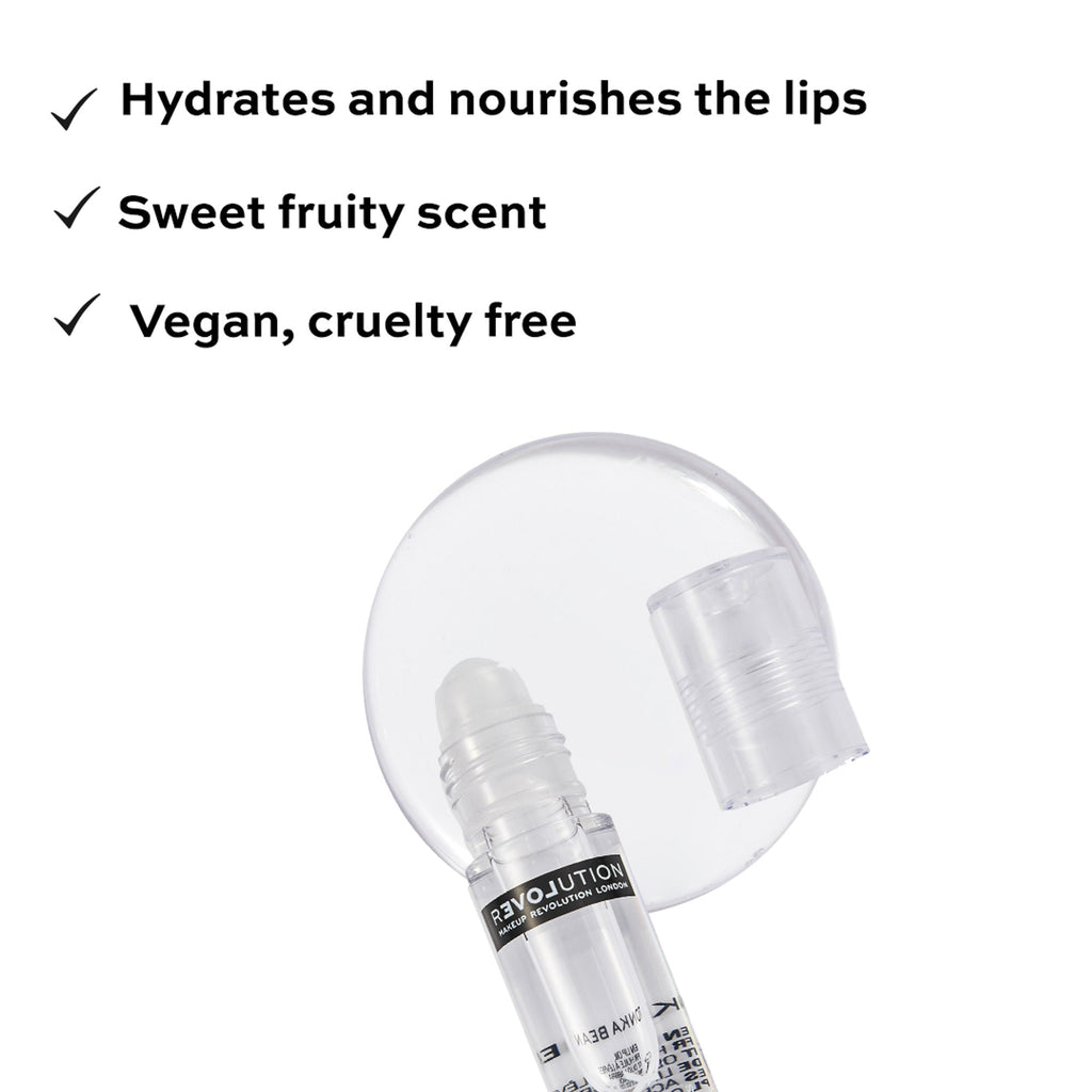 Revolution Relove Roll Baby Lip Oil Papaya - Tonka Bean - Distacart