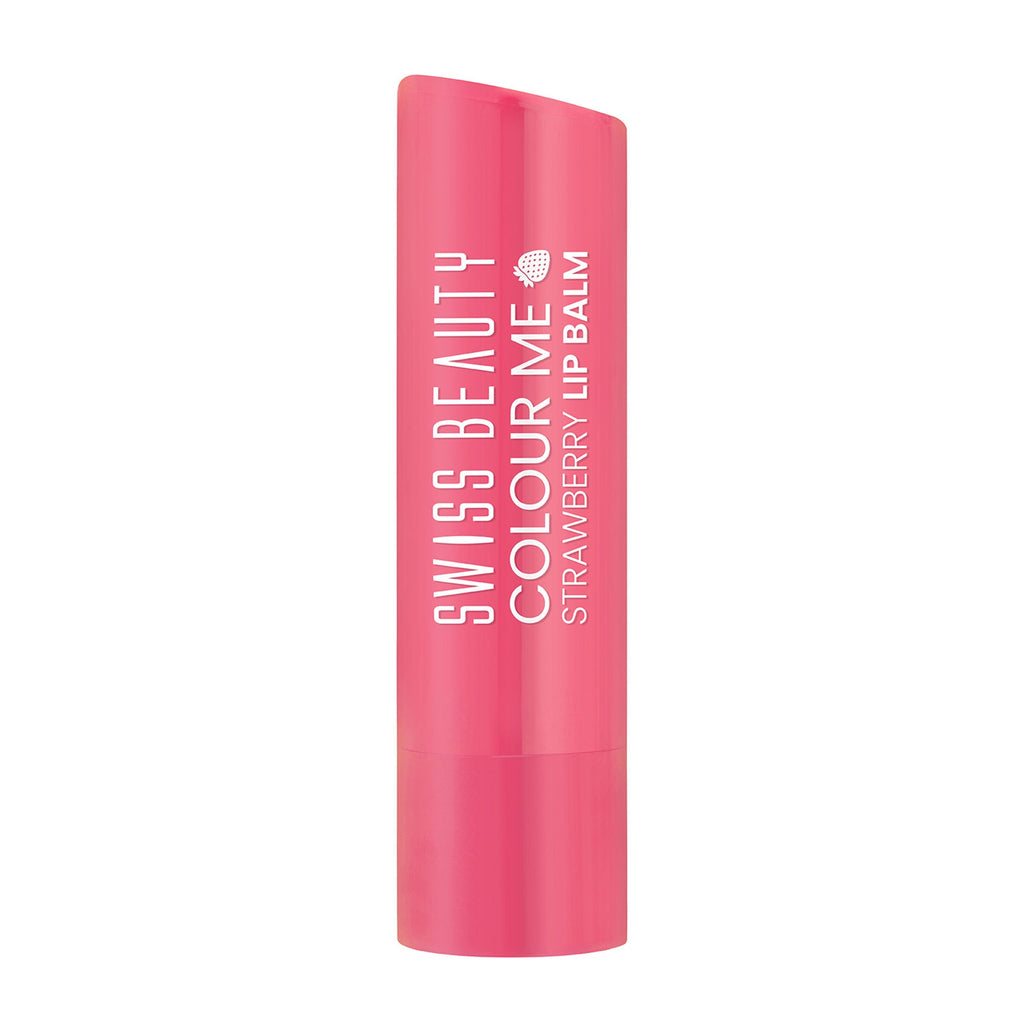 Swiss Beauty Colour Me Tinted Lip Balm For Dry With SPF 15 , Shea Butter and Vitamin E - Strawberry Slush - Distacart