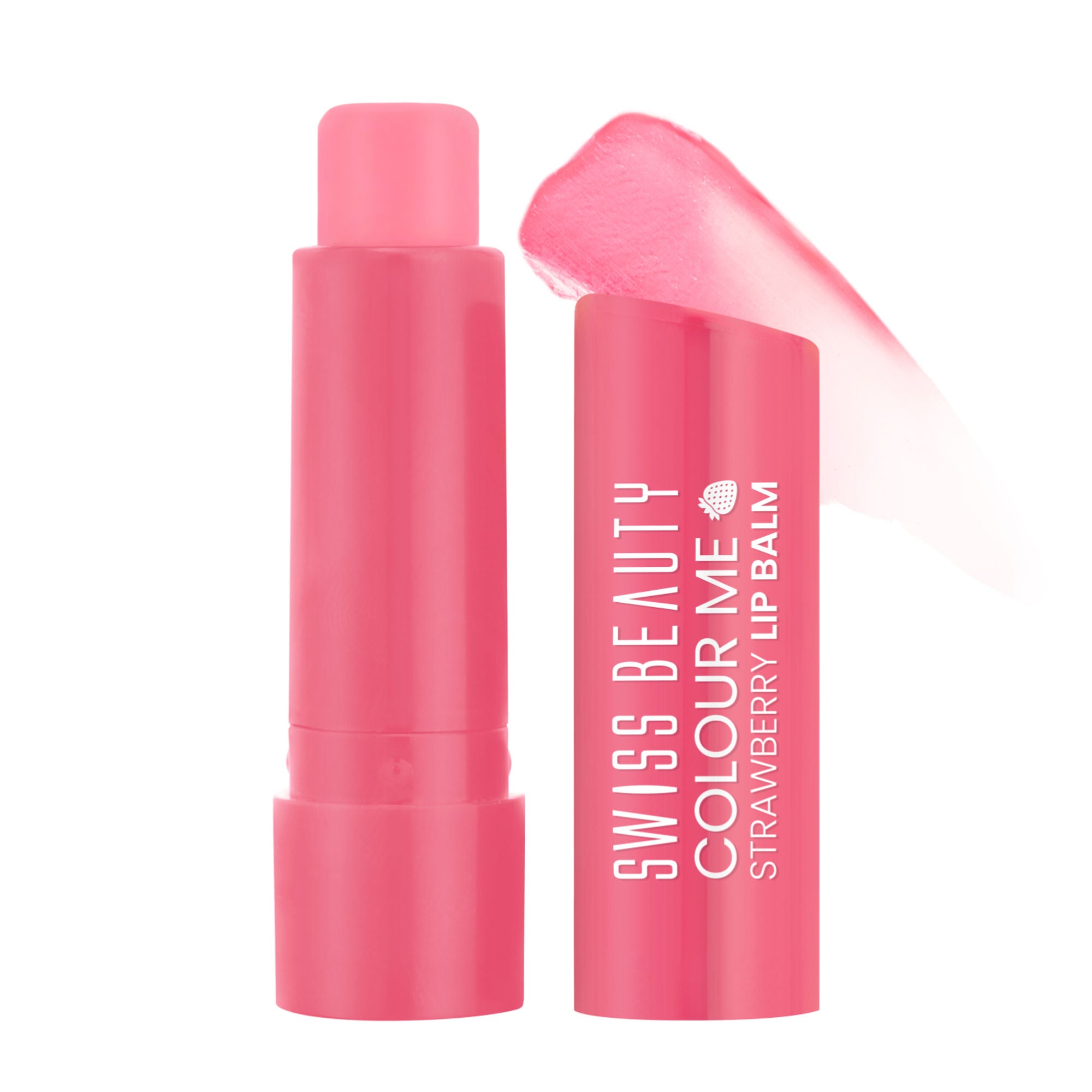 Swiss Beauty Colour Me Tinted Lip Balm For Dry With SPF 15 , Shea Butter and Vitamin E - Strawberry Slush - Distacart