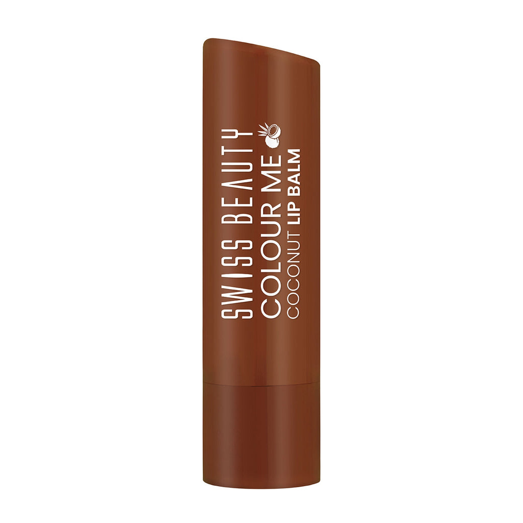 Swiss Beauty Colour Me Tinted Lip Balm For Dry With SPF 15 , Shea Butter and Vitamin E - Coconut Blast - Distacart