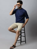 Even Apparels Navy blue Color Viscose Pure Cotton Men's Kurta With Side Placket (SLD1190) - Distacart