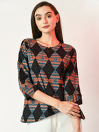 Myshka Women's Multi Printed Top