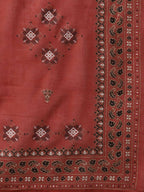 Yufta Women Cream-Coloured Ethnic Motifs Embroidered Regular Thread Work Kurta with Palazzo & With Dupatta