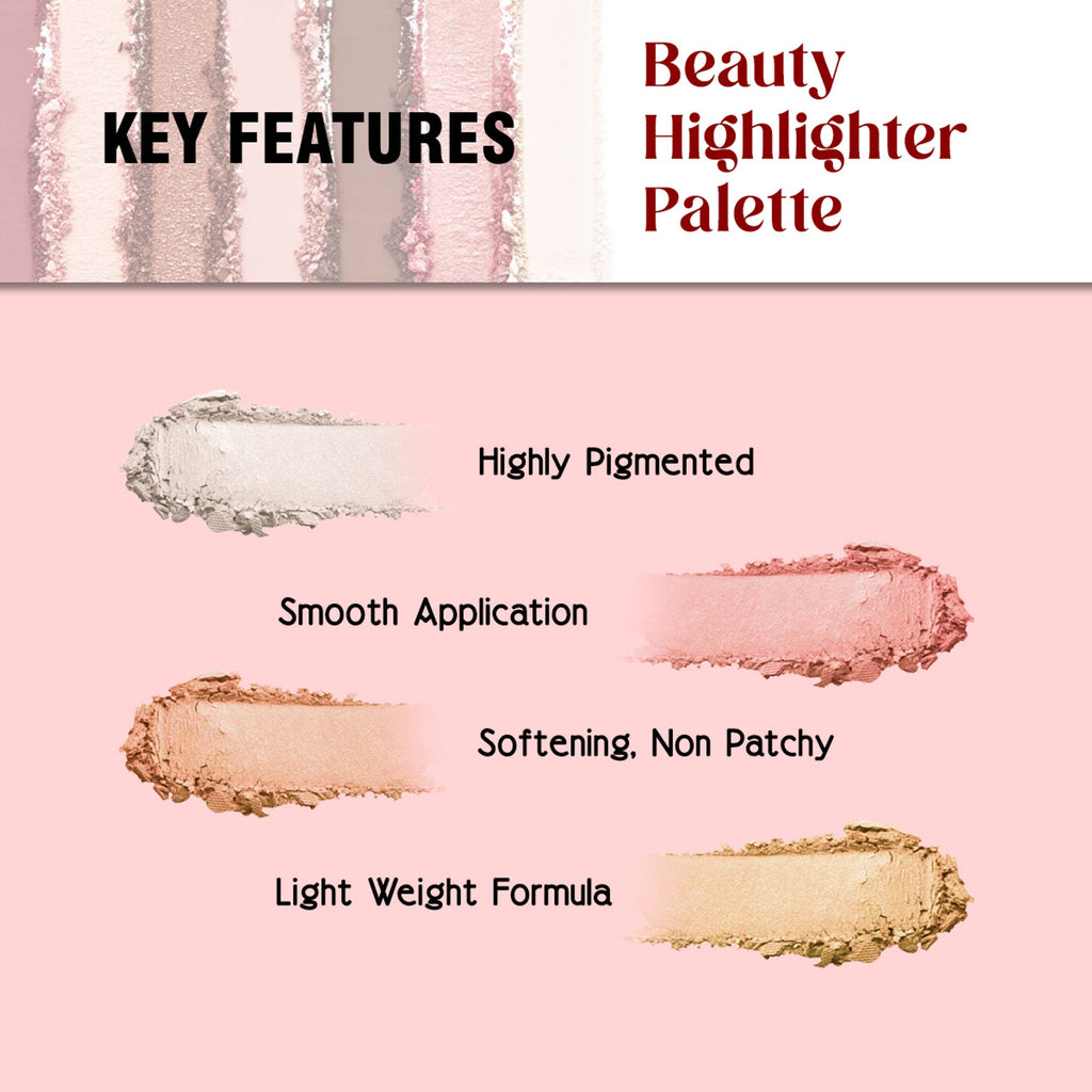 Matt Look Beauty Highlighter Palette - Sun and Sand