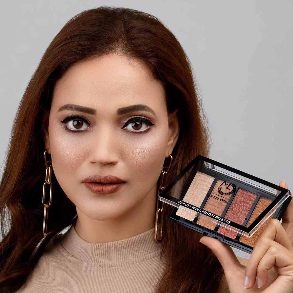 Matt Look Beauty Highlighter Palette - Sun and Sand