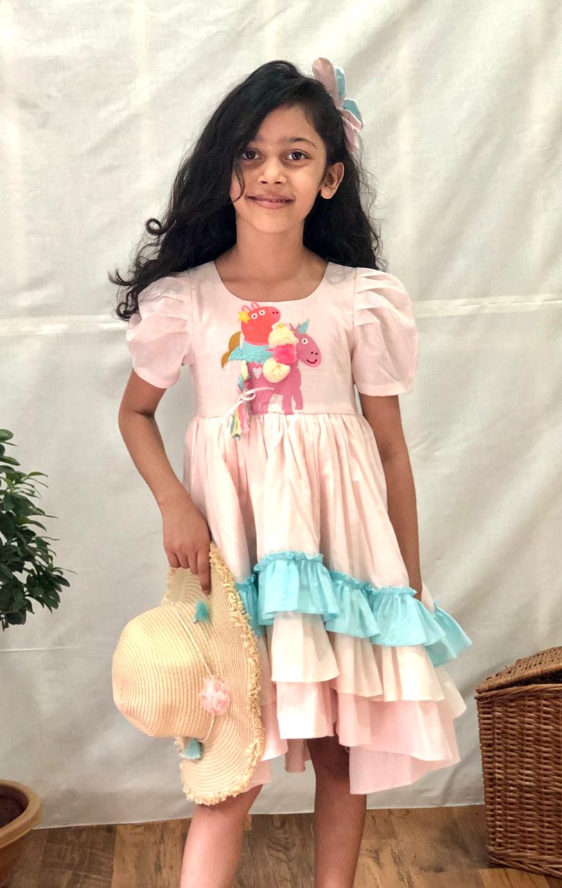 ArthLife Pepa Pig Embroidered Dress