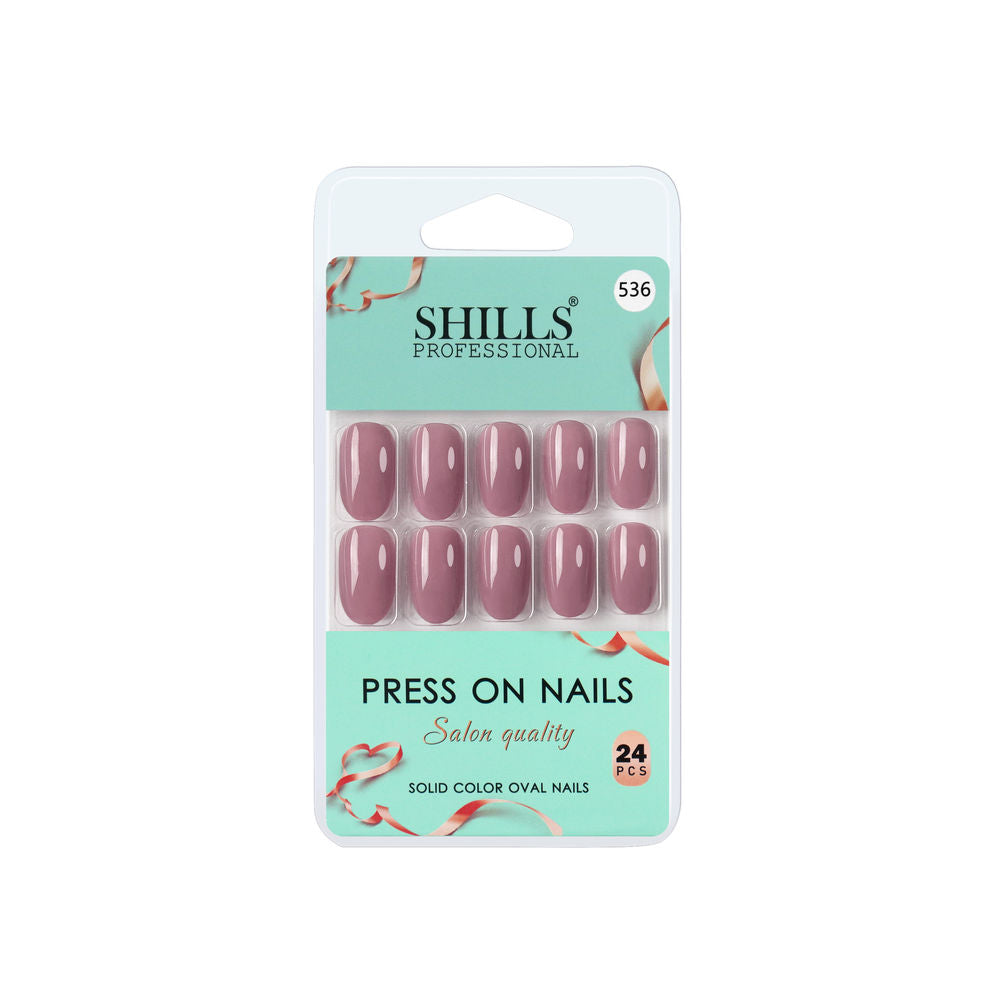 shills professional reusable press on nails oval spn536