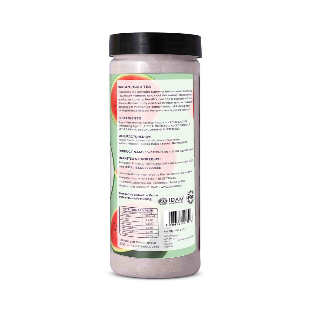 Bevzilla Watermelon Instant Iced Tea Mix - Distacart