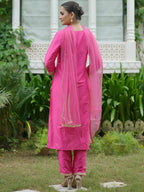 Indo Era Women Embroidered Regular Kurta with Trousers & With Dupatta - Distacart