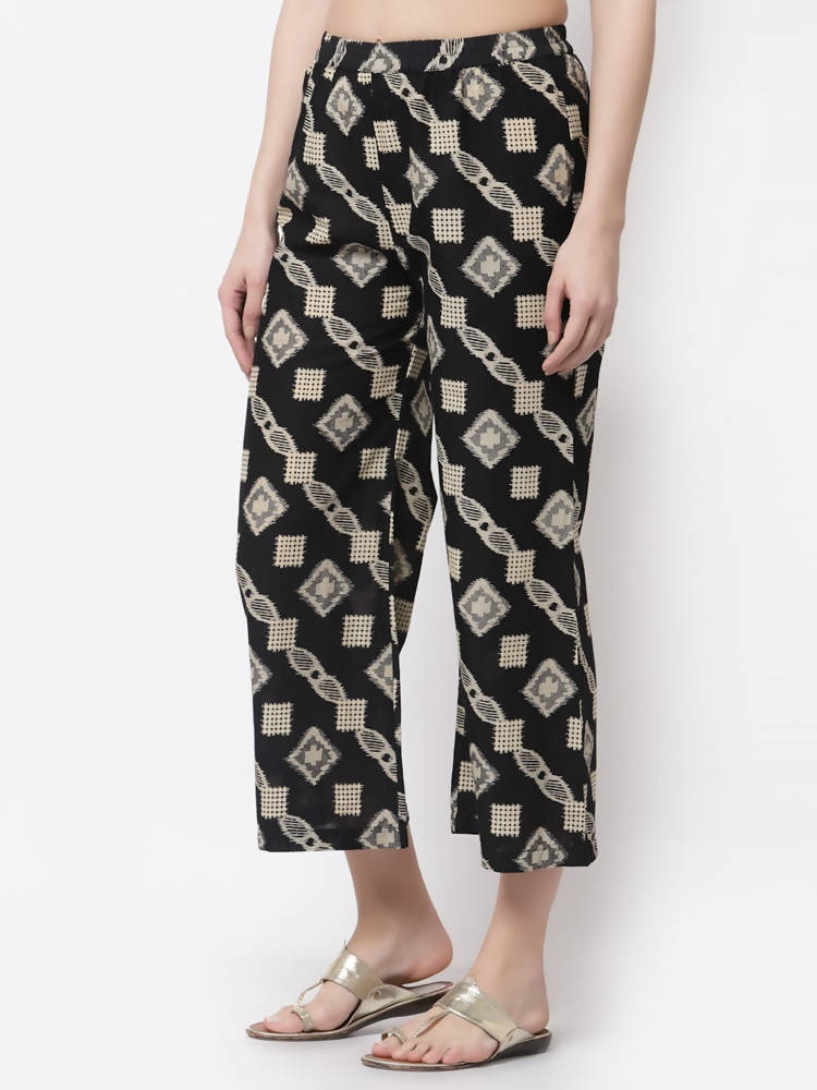 Myshka Multicolor Cotton Printed Palazzo