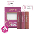MARS Cosmetics Matte Lipsticks Box - 02 Peaches and Nudes