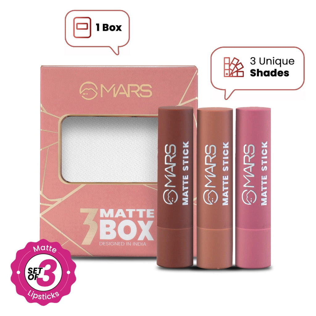MARS Cosmetics Matte Lipsticks Box - Blushes Nudes