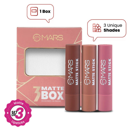 MARS Cosmetics Matte Lipsticks Box - Blushes Nudes