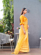Tikhi Imli Striped Georgette Ready to Wear Saree - Distacart