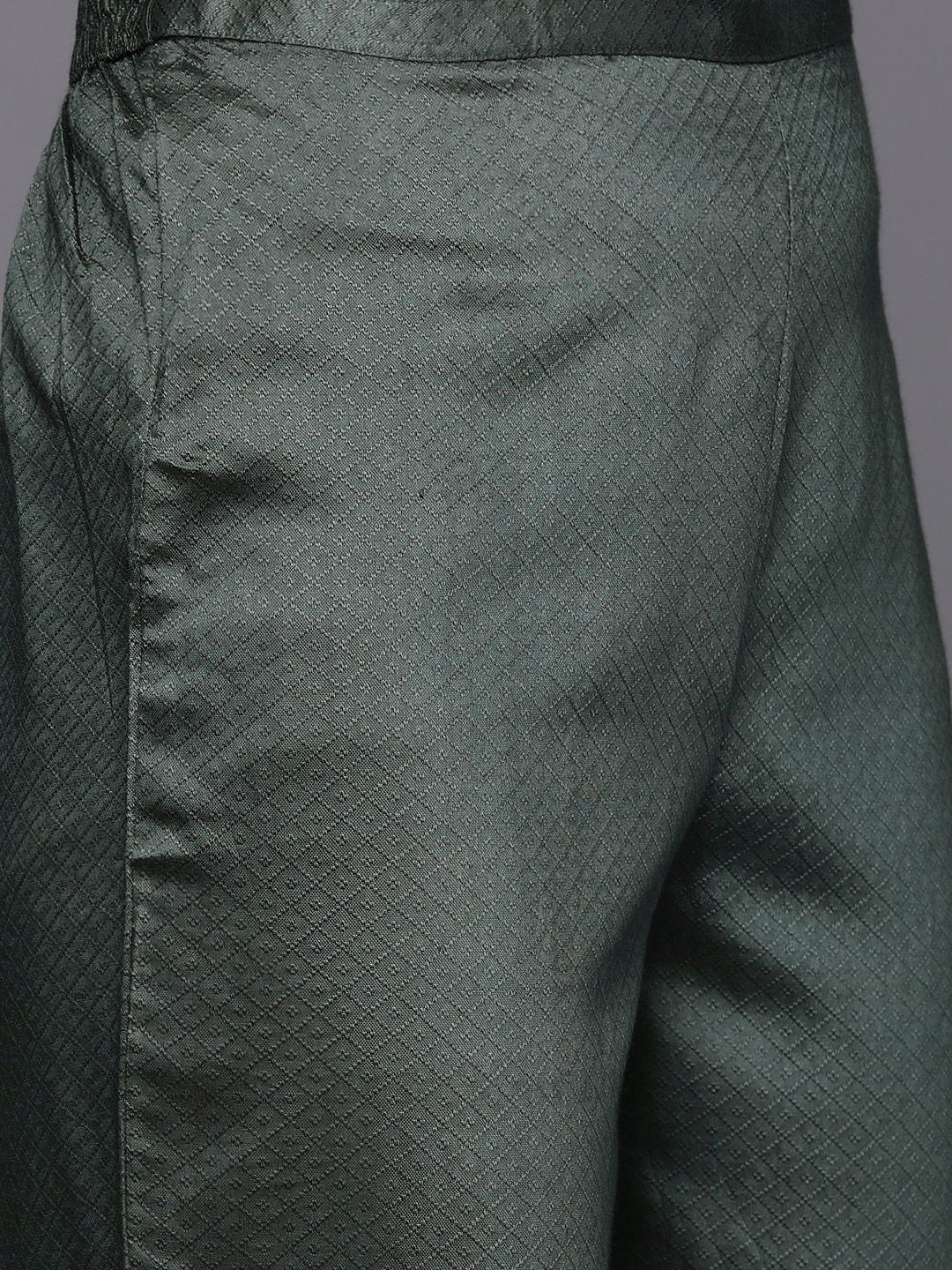 Indo Era Women Green Ethnic Motifs Embroidered Kurta with Trousers & With Dupatta - Distacart