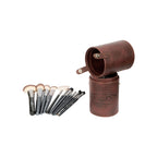 London Prime Brown Brush Holder Cylinder Shaped