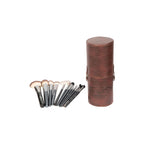 London Prime Brown Brush Holder Cylinder Shaped