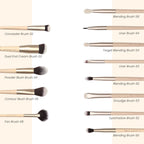 Milagro Beauty Arty Eyes & Face Makeup Brush Collection (Set Of 13 )