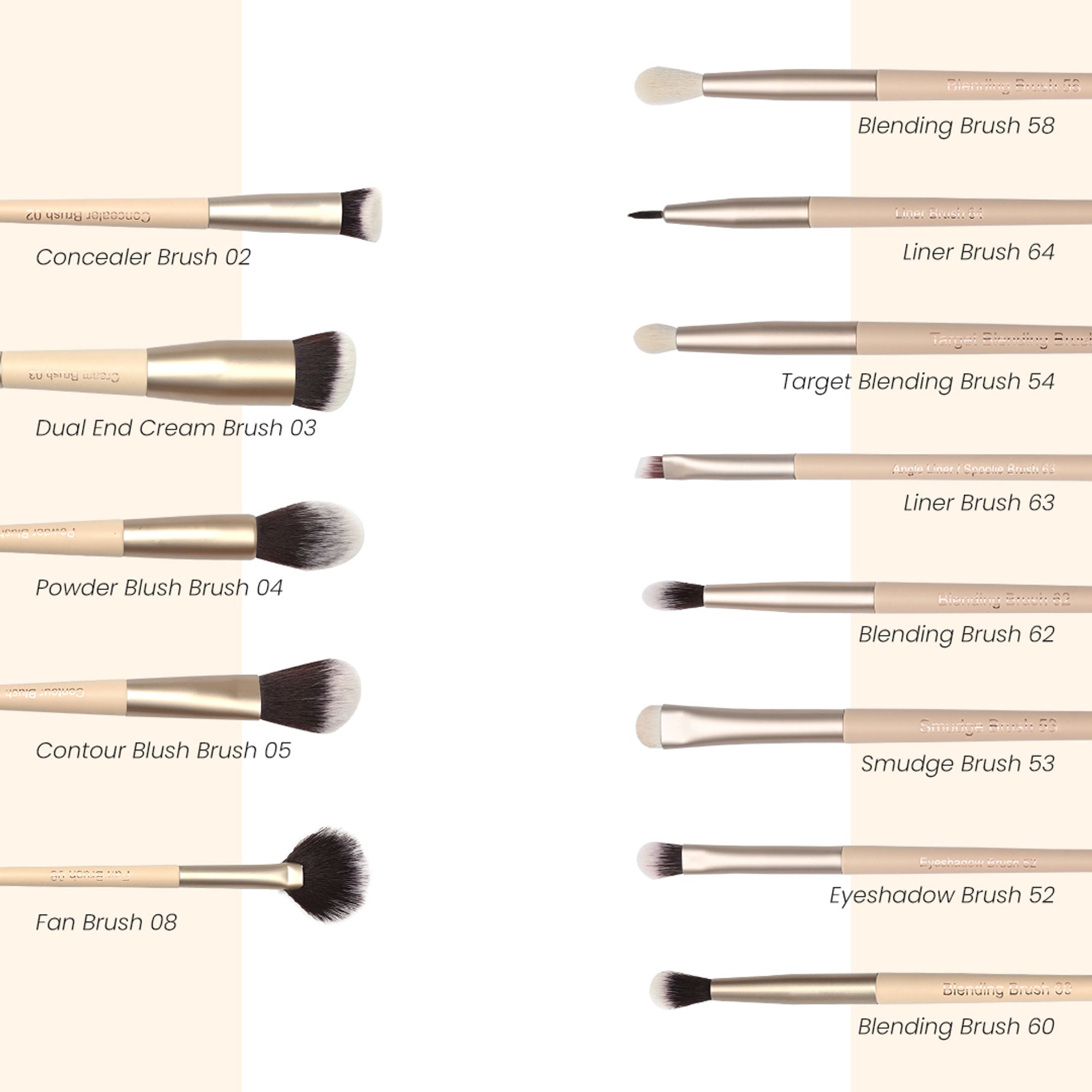 Milagro Beauty Arty Eyes & Face Makeup Brush Collection (Set Of 13 )