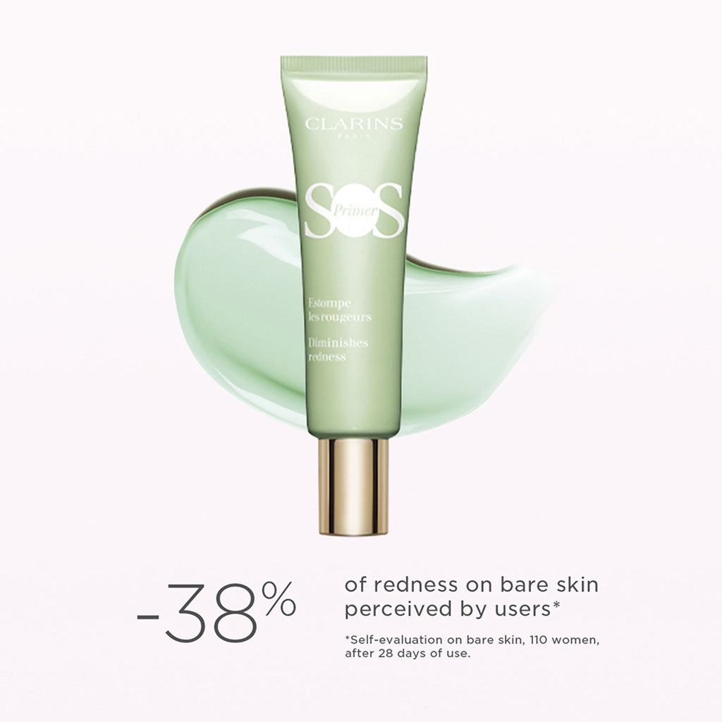 Clarins SOS Color Correcting Face Primer - 01 Water Pink - Distacart