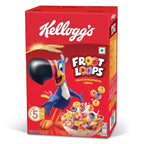 Kellogg’s Froot Loops Crunchy Multigrain Breakfast Cereal for Kids, Mixed Fruit Flavor