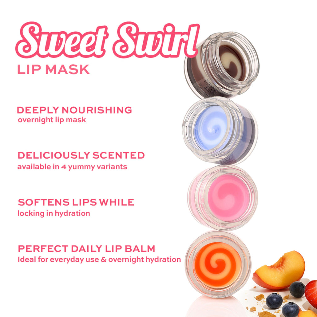 Makeup Revolution Sweet Swirl Lip Mask - Strawberry Cheesecake - Distacart