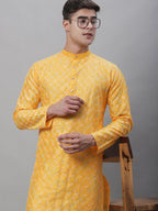 Sojanya Geometric Embroidered Thread Work Cotton Silk Kurta