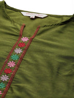 All About You Floral Yoke Design Regular Kurta with Palazzos & Dupatta