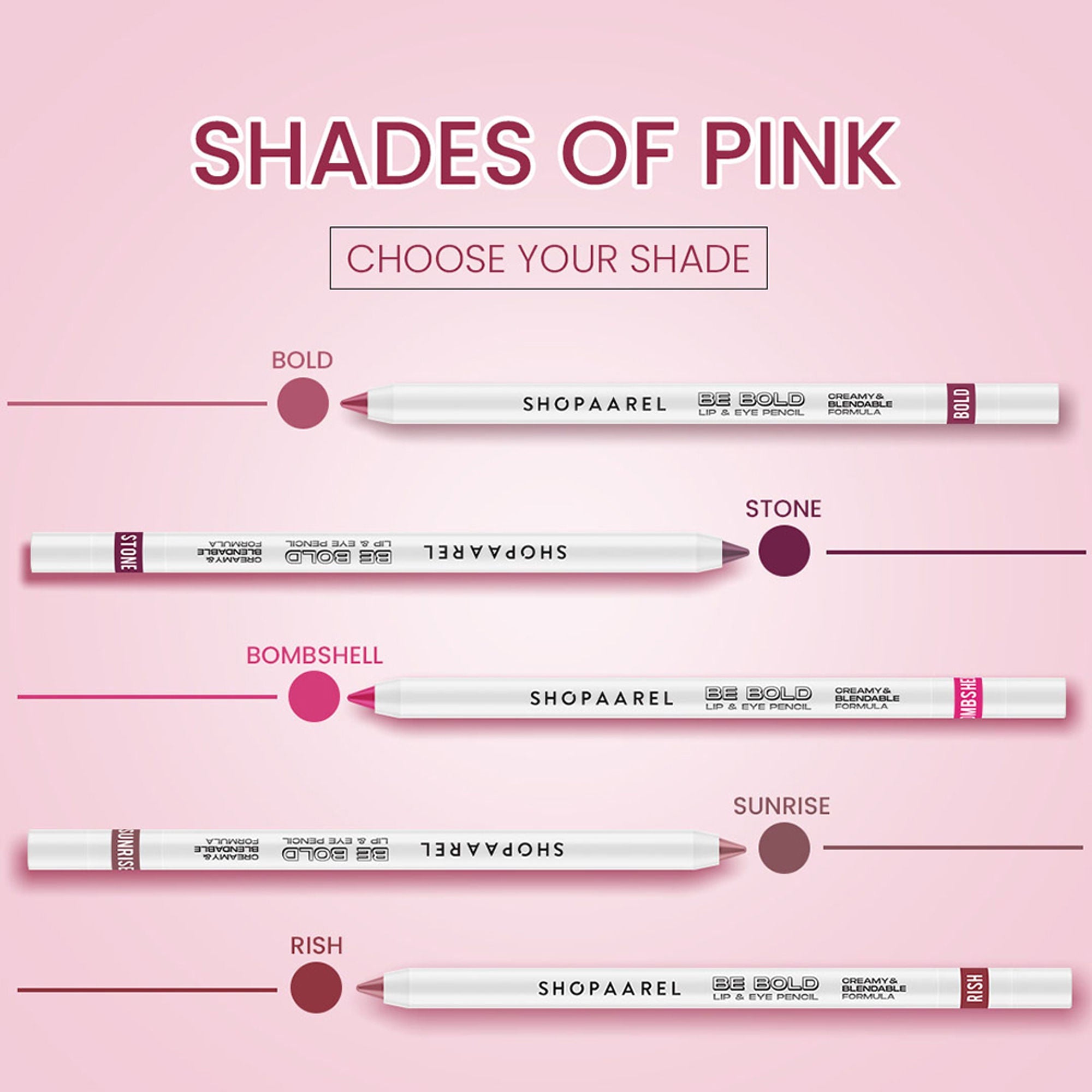 Shopaarel Be Bold Lip & Eye Pencil - Snow