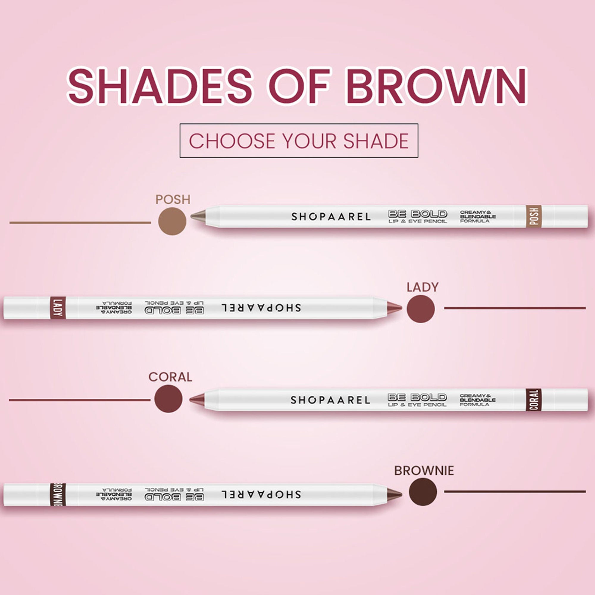 Shopaarel Be Bold Lip & Eye Pencil - Snow