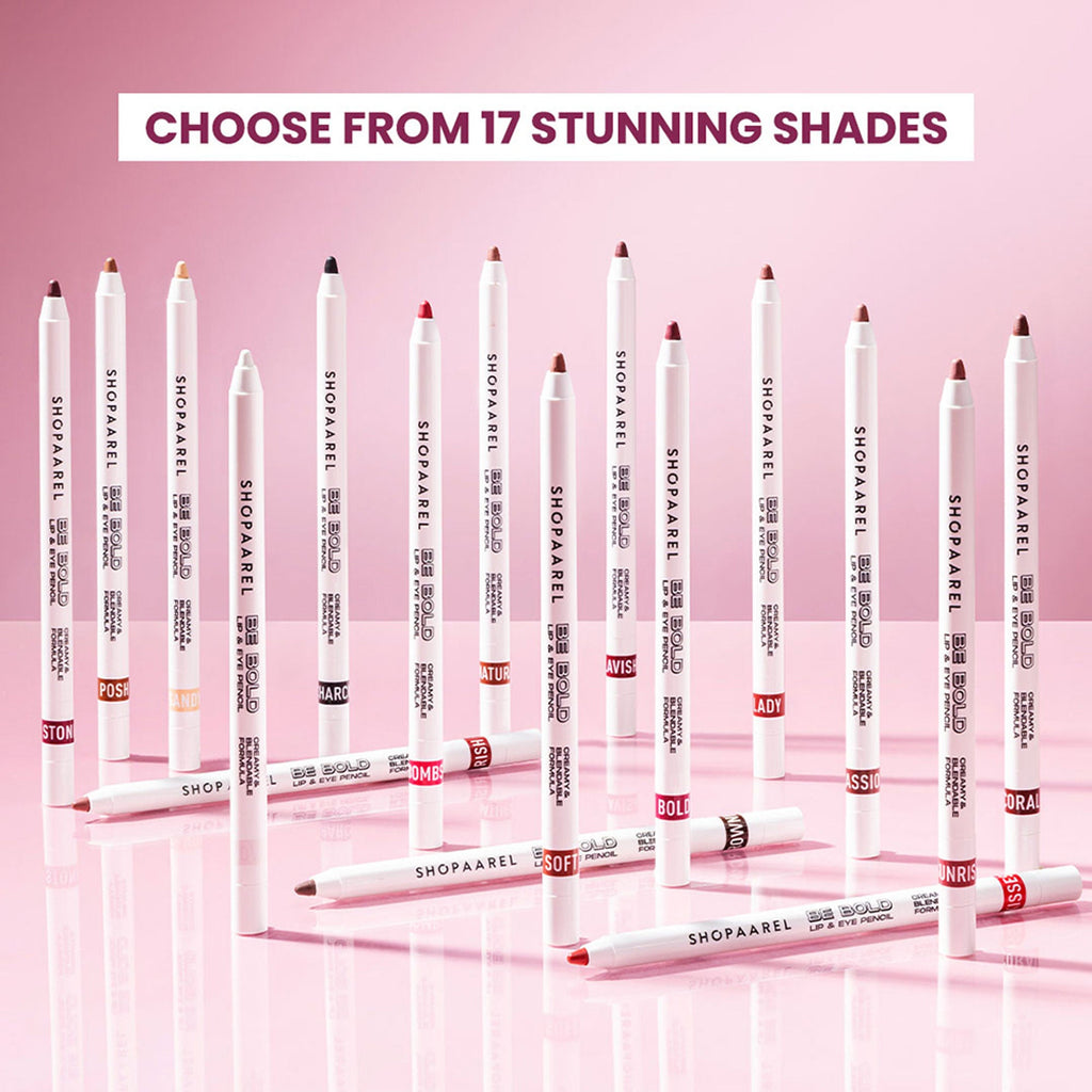 Shopaarel Be Bold Lip & Eye Pencil - Charcoal - Distacart