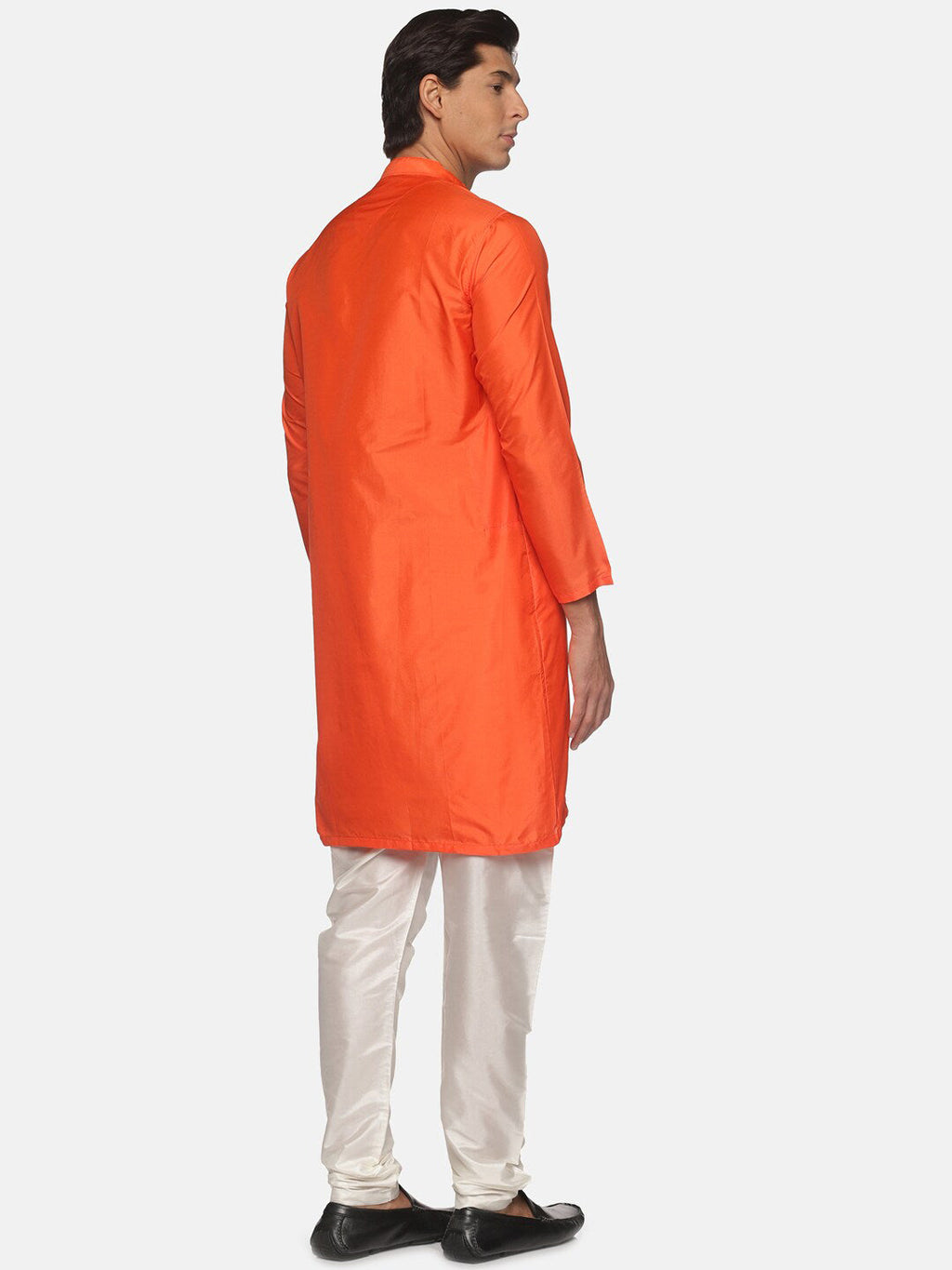 Sethukrishna Men Orange Angrakha Kurta with Churidar - Distacart