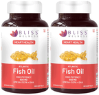 bliss welness heart health arctic fish oil high potency omega 3 softgel capsule