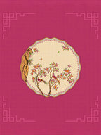 HOMETALES Pink & Beige Ethnic Motifs Cotton 104 TC King Bedsheet with 2 Pillow Covers