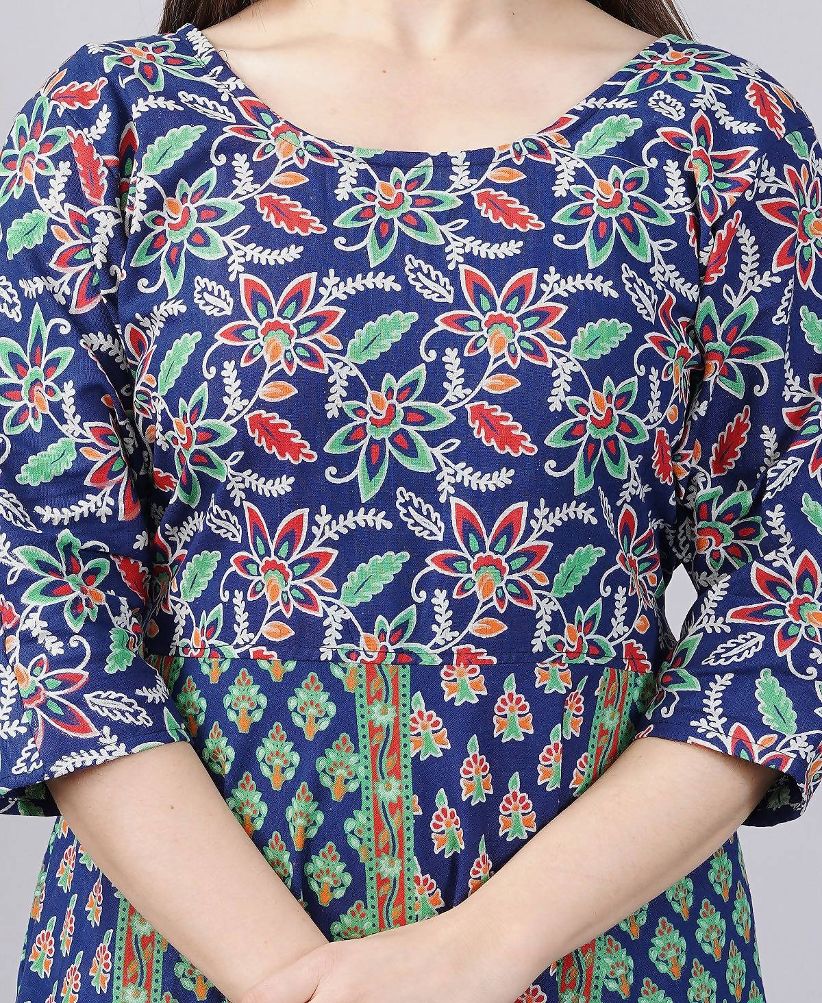 Vamika Multicolor Cotton Printed Party/Casual Wear Kurti (GAM27K)