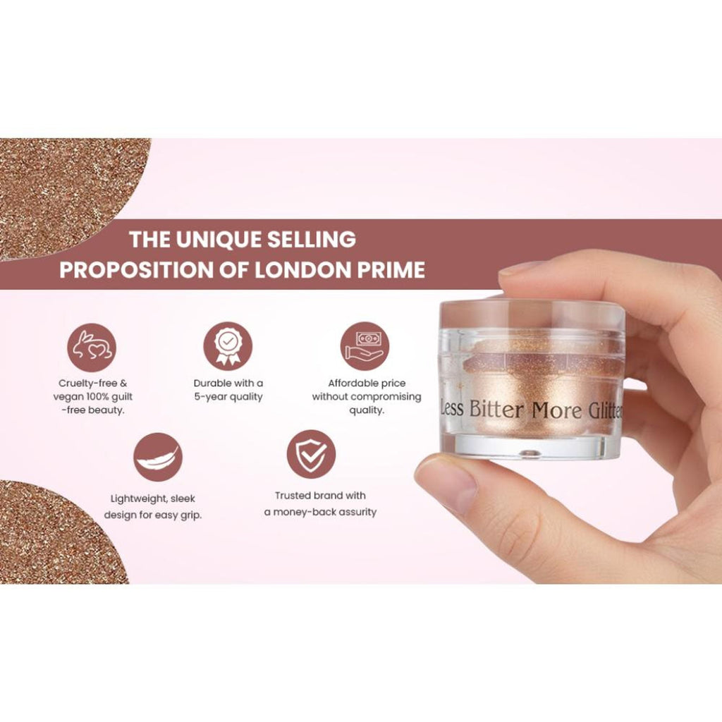 London Prime Makeup Glitter - Rose Gold