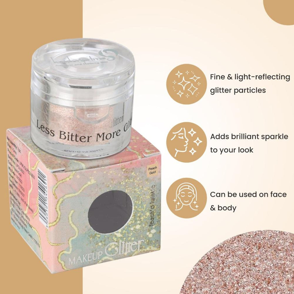London Prime Makeup Glitter - Peach Gold