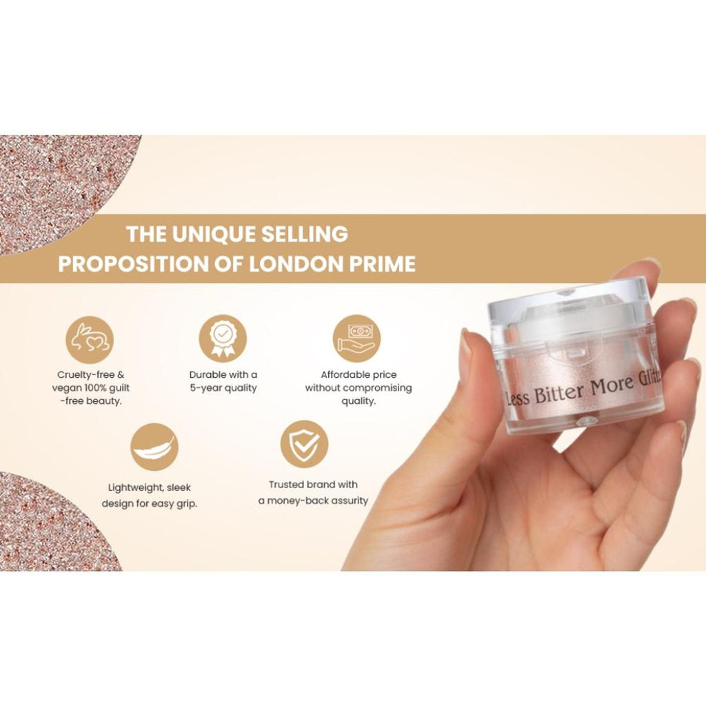 London Prime Makeup Glitter - Peach Gold