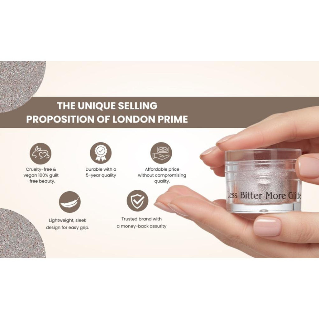 London Prime Makeup Glitter - Silver
