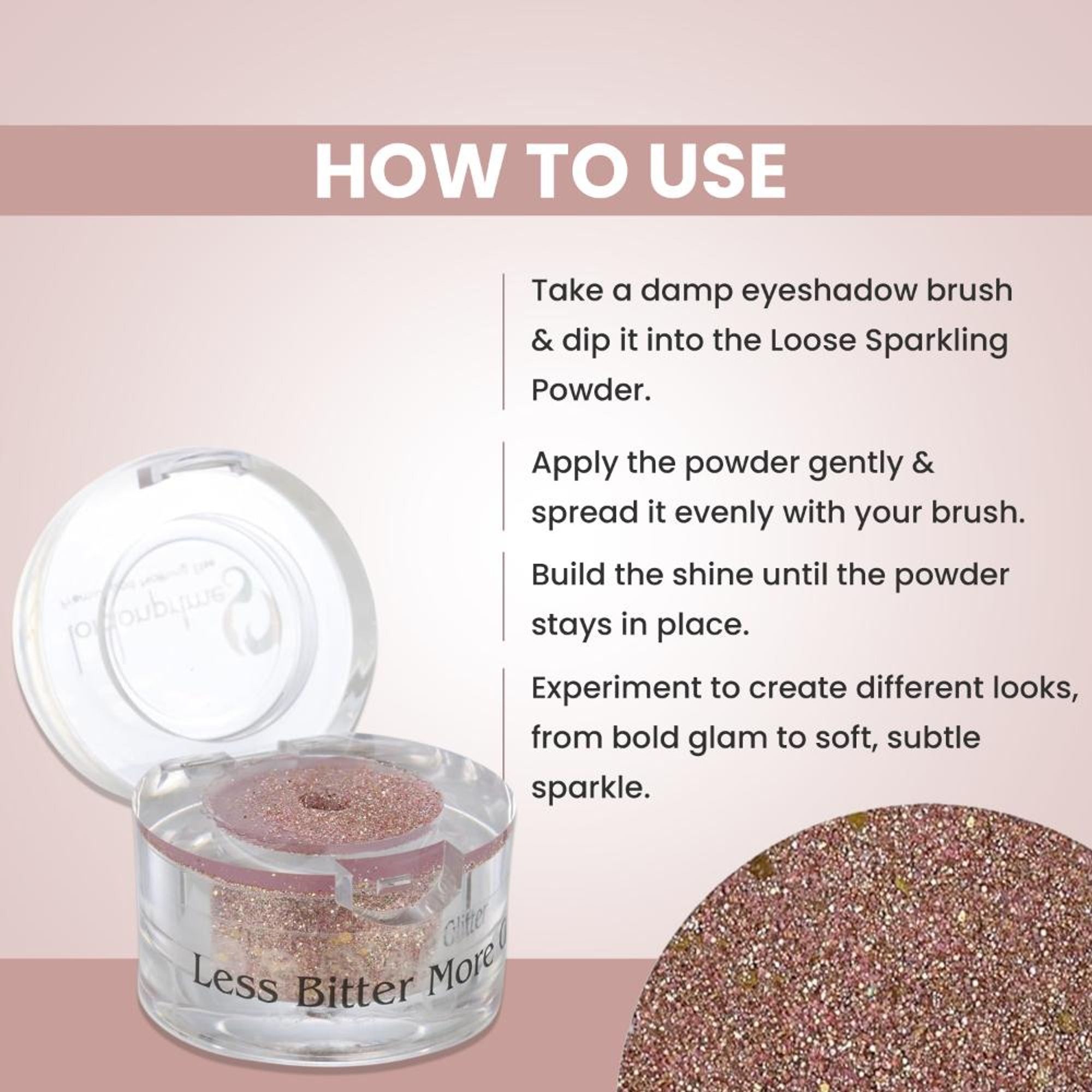 London Prime Makeup Glitter - Copper Peach
