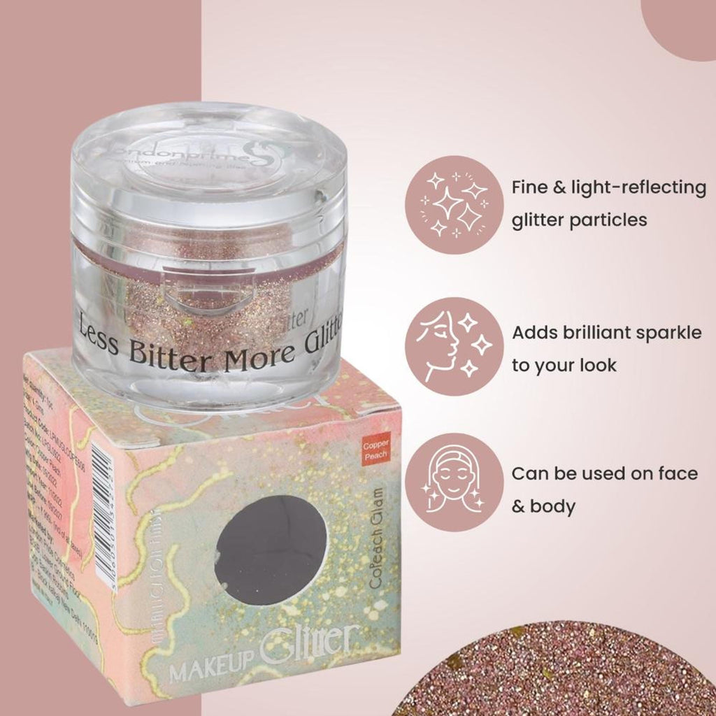 London Prime Makeup Glitter - Copper Peach