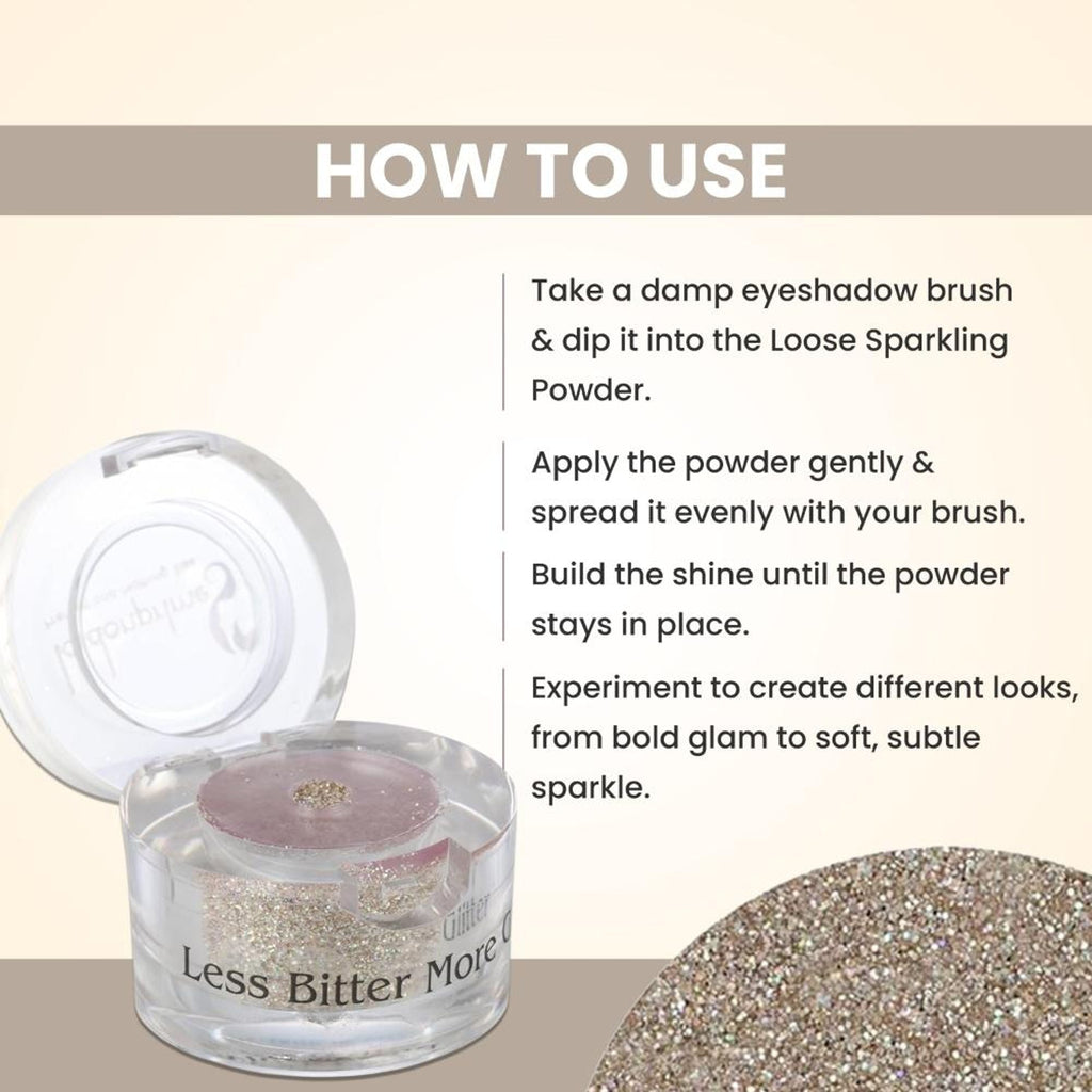 London Prime Makeup Glitter - White Gold