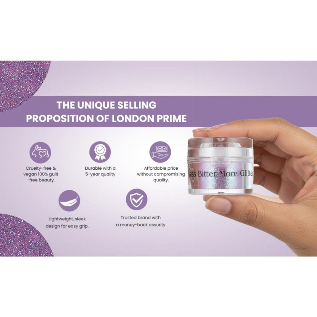 London Prime Makeup Glitter - Purple