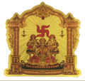 Stickerbazaar Micro Golden Mandir Sticker Regular - Distacart