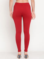 TAG 7 Women Pack Of 2 Solid Ankle-Length Leggings