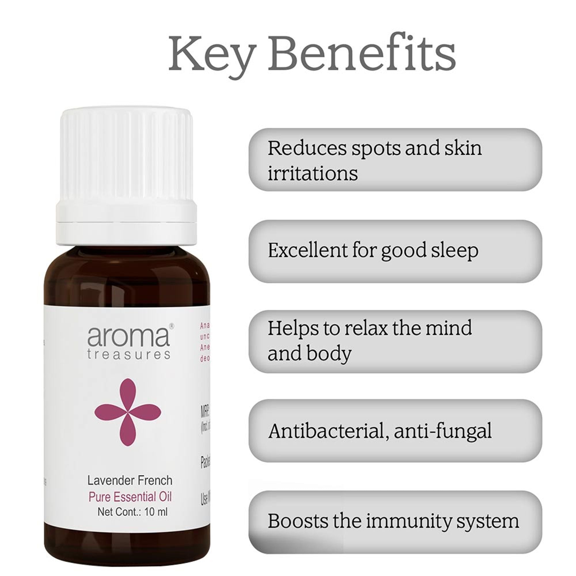 Aroma Treasures Lavender French Pure Essential Oil